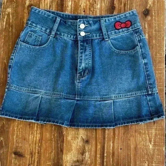 Hello Kitty x Shein Dresses & Skirts - NWT Hello Kitty x Shein denim skirt size large